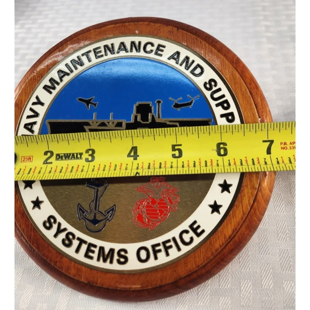 US Navy USN Maintenance & Supply Systems Command  NAVMASSO Plaque Sign Vintage